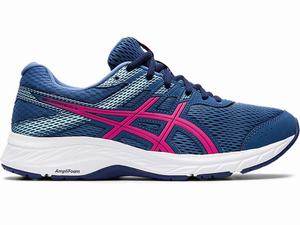 Buty do Chodzenia Damskie Asics Gel-contend 6 Ciemny Szare Różowe | 53709-ZXSI