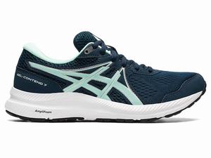 Buty do Chodzenia Damskie Asics Gel-contend 7 Niebieskie | 62501-JAZP