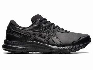 Buty do Chodzenia Męskie Asics Gel-contend Walker (4e) Czarne Czarne | 63198-RTFO