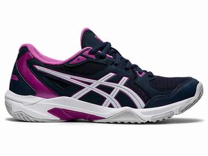 Buty do Siatkówki Damskie Asics Gel-rocket 10 Niebieskie Białe | 90587-GCDQ