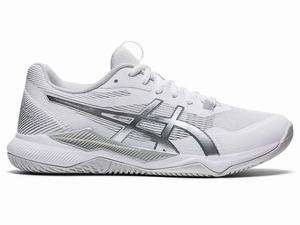 Buty do Siatkówki Damskie Asics Gel-tactic Białe Srebrne | 04875-EUKQ