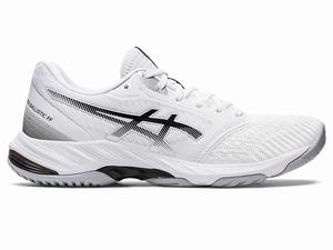 Buty do Siatkówki Damskie Asics Netburner Ballistic Ff 3 Białe Czarne | 46580-VBQK