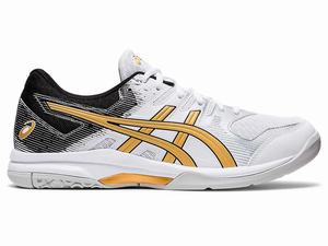 Buty do Siatkówki Męskie Asics Gel-rocket 9 Białe Złote | 86073-VHWZ