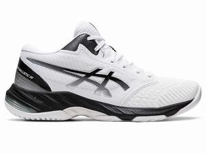 Buty do Siatkówki Męskie Asics Netburner Ballistic Ff Mt 3 Białe Czarne | 41583-FPGM