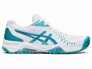 Buty do Tenisa Damskie Asics Gel-challenger 12 Białe Niebieskie | 40918-ISYH