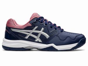 Buty do Tenisa Damskie Asics Gel-dedicate 7 Granatowe Srebrne | 50428-QHZP