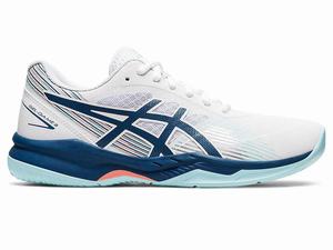 Buty do Tenisa Damskie Asics Gel-game 8 Białe Głęboka Indygo | 15438-PXEC