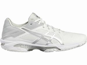 Buty do Tenisa Damskie Asics Gel-solution Speed 3 Białe Srebrne | 65471-COHT