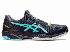 Buty do Tenisa Męskie Asics Ahq Solution Speed Ff 2 Clay Standard Indygo Mięta | 61803-TYLS