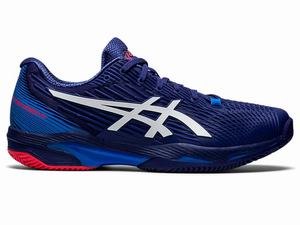 Buty do Tenisa Męskie Asics Ahq Solution Speed Ff 2 Clay Standard Niebieskie Białe | 97860-RTWG