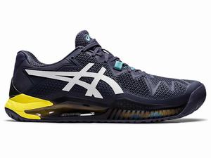 Buty do Tenisa Męskie Asics Gel-resolution 8 Indygo Białe | 71823-KVBE