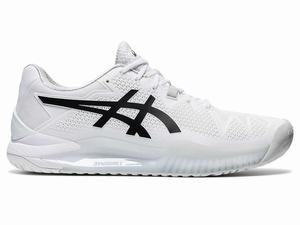 Buty do Tenisa Męskie Asics Gel-resolution 8 Białe Czarne | 81934-GTSQ