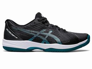 Buty do Tenisa Męskie Asics Solution Swift Ff Czarne Jasny Zielone | 16384-HYTL