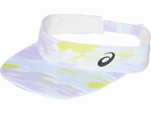 Czapki Męskie Asics Graphic Pf Visor Białe | 36782-IVCP