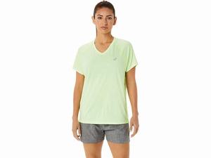 Koszulki Damskie Asics Ready-set Lyte V-neck Żółte | 28670-OCMW