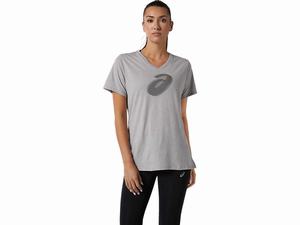 Koszulki Damskie Asics Spiral V-neck Głęboka Szare | 27819-CMBF