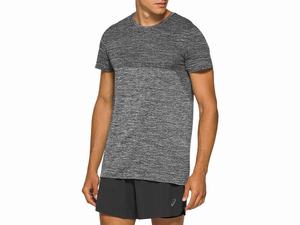 Koszulki Męskie Asics Race Seamless Czarne | 82705-LOTG