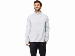 Koszulki Męskie Asics Thermopolis Quarter Zip Głęboka Szare | 21035-WLPS