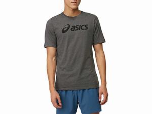 Koszulki Męskie Asics Xg Lockup Logo Ciemny Szare Czarne | 69182-LMRP