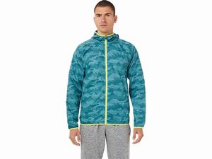 Kurtki Męskie Asics Packable Jasny Zielone | 92504-FDQT