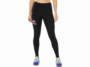 Legginsy Damskie Asics Lam Fietro Czarne | 34872-KBIG