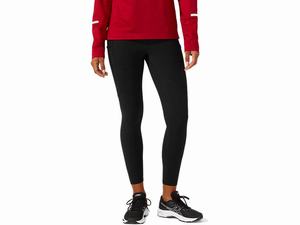 Legginsy Damskie Asics Performance Pocket Czarne | 25831-ZRPA