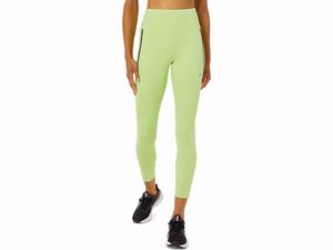 Legginsy Damskie Asics Race High Stanem Głęboka Zielone | 45298-WLSA