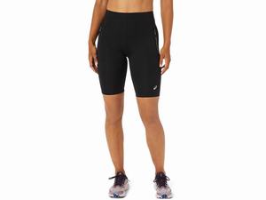 Legginsy Damskie Asics Race Sprinter Czarne | 53162-KLOJ