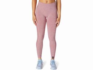 Legginsy Damskie Asics Seamless Różowe | 37496-KFJS