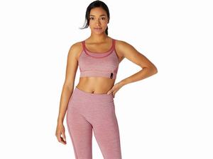 Staniki Sportowe Damskie Asics Reversible Seamless Różowe | 40698-RYPC