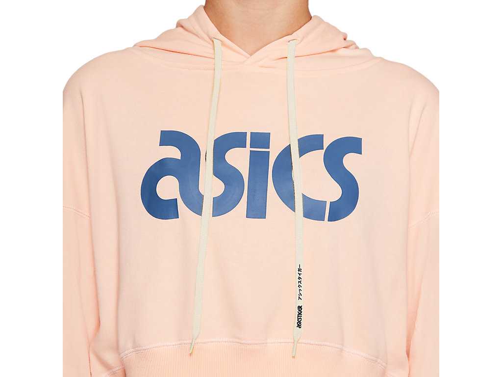 Bluzy Damskie Asics French Terry Big Logo Turkusowe | 32950-GRSI