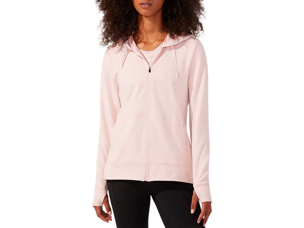 Bluzy Damskie Asics Performance Full Zip Koralowe | 60249-QKMV