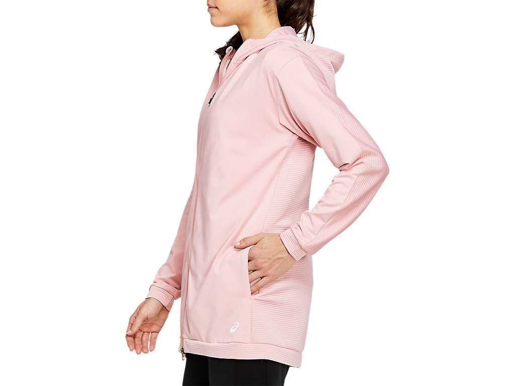 Bluzy Damskie Asics Thermopolis Fleece Full-zip Koralowe | 14287-KCOV