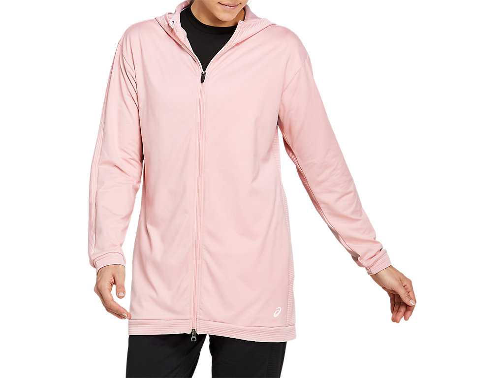 Bluzy Damskie Asics Thermopolis Fleece Full-zip Koralowe | 14287-KCOV