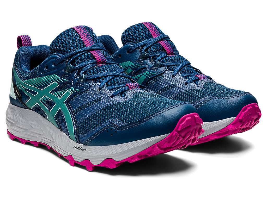 Buty Do Biegania W Terenie Damskie Asics Gel-sonoma 6 G-tx Niebieskie Oliwkowe | 07325-HFQS