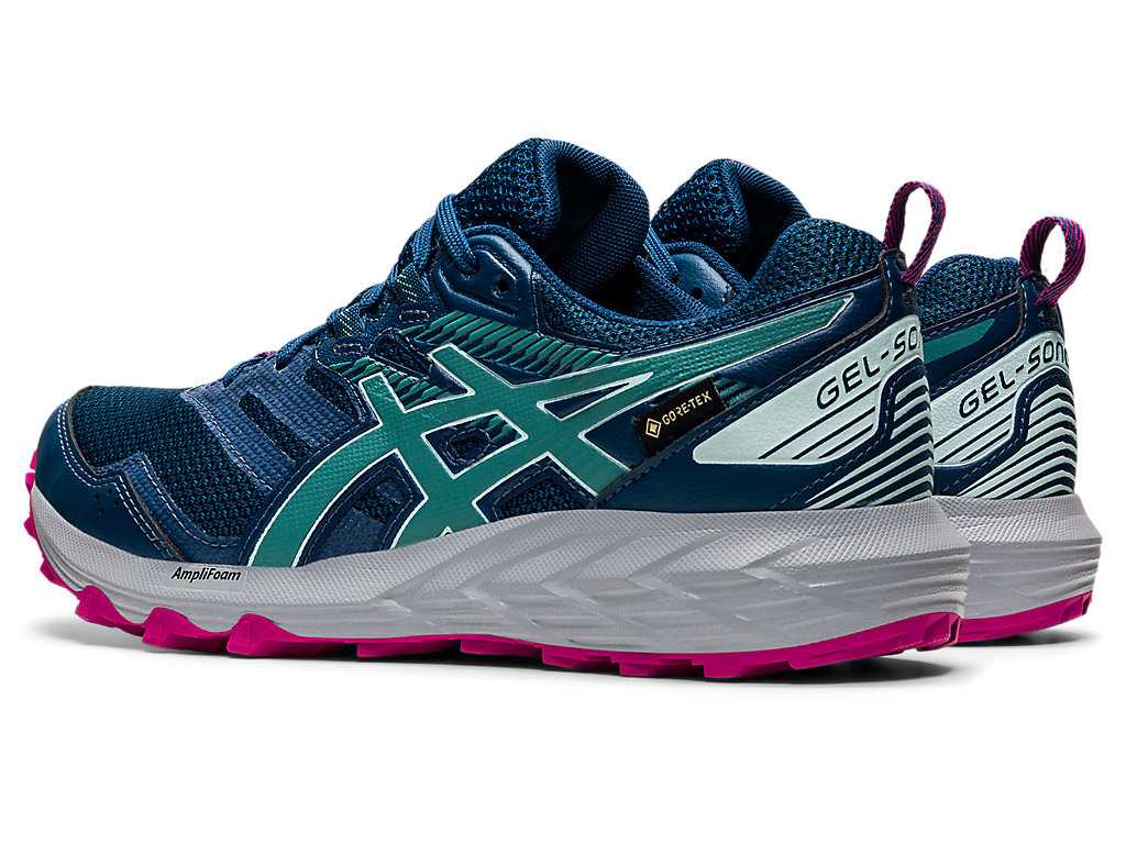 Buty Do Biegania W Terenie Damskie Asics Gel-sonoma 6 G-tx Niebieskie Oliwkowe | 07325-HFQS