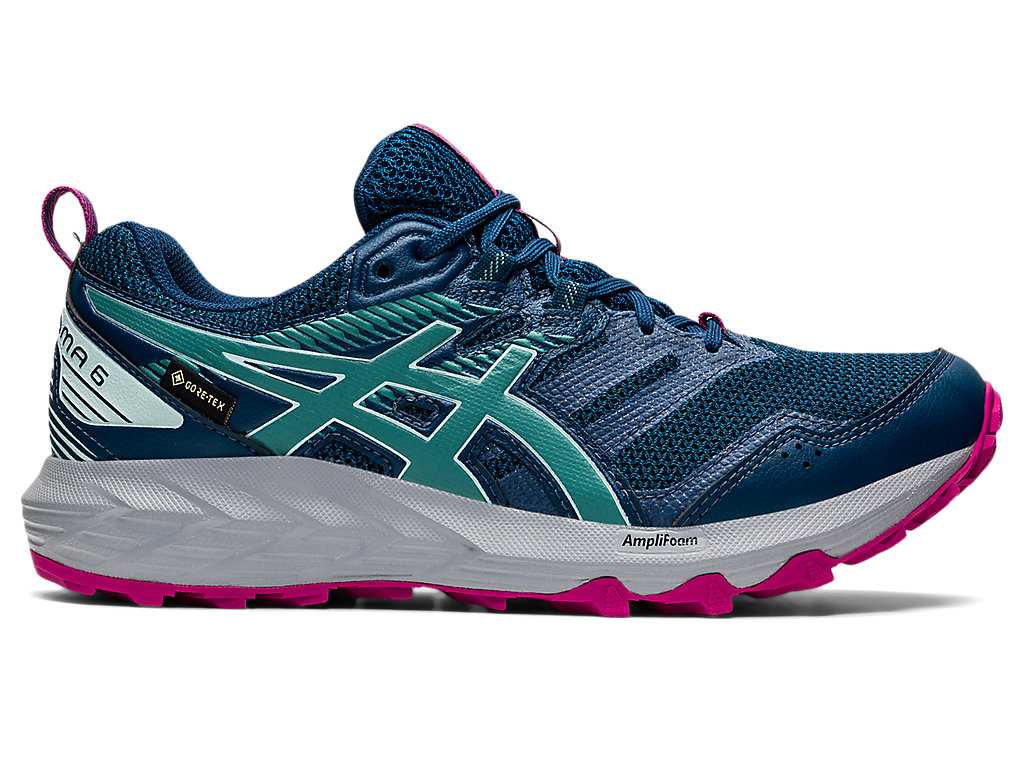 Buty Do Biegania W Terenie Damskie Asics Gel-sonoma 6 G-tx Niebieskie Oliwkowe | 07325-HFQS