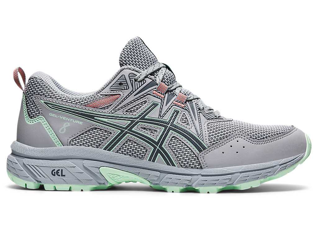 Buty Do Biegania W Terenie Damskie Asics Gel-venture 8 Szare | 14250-SFTO