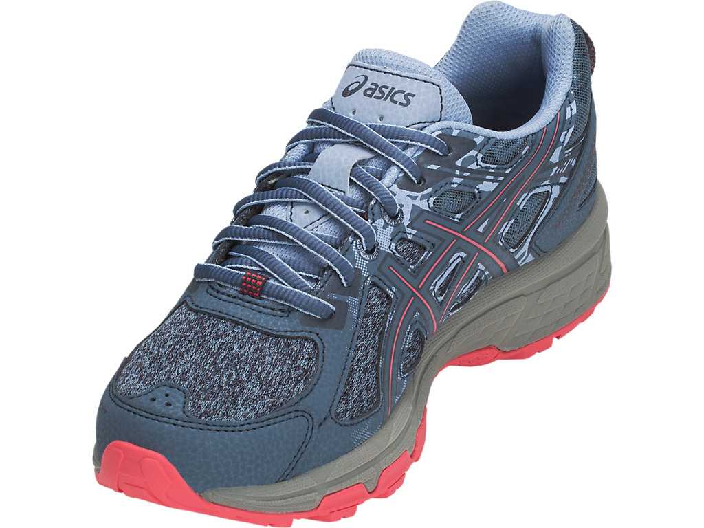 Buty Do Biegania W Terenie Damskie Asics Gel-venture 6 Mx Szare Niebieskie Różowe | 17528-YNDV