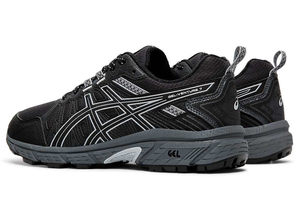 Buty Do Biegania W Terenie Damskie Asics Gel-venture 7 Czarne Szare | 20815-BKXQ