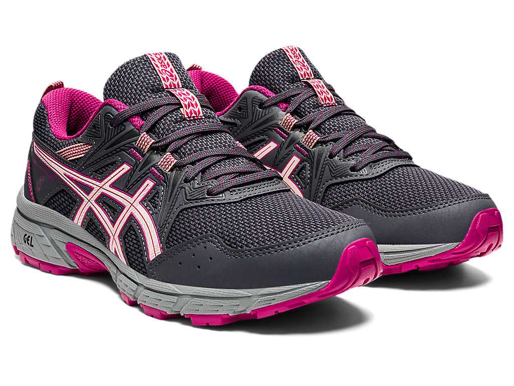 Buty Do Biegania W Terenie Damskie Asics Gel-venture 8 (D) Szare Turkusowe | 26375-XSNF