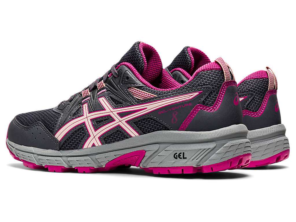 Buty Do Biegania W Terenie Damskie Asics Gel-venture 8 (D) Szare Turkusowe | 26375-XSNF