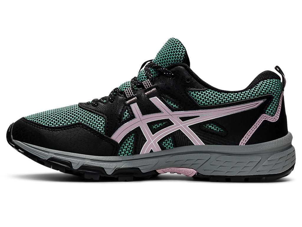 Buty Do Biegania W Terenie Damskie Asics Gel-venture 8 Oliwkowe Różowe | 32608-BOFU