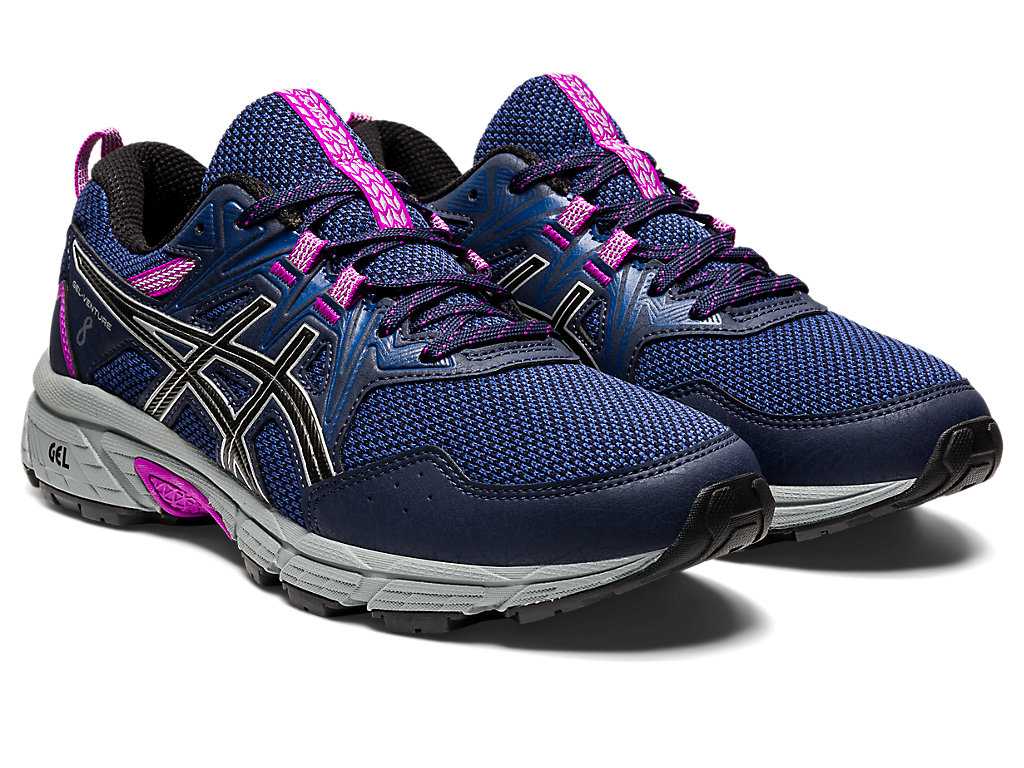 Buty Do Biegania W Terenie Damskie Asics Gel-venture 8 Srebrne | 34176-DVOZ