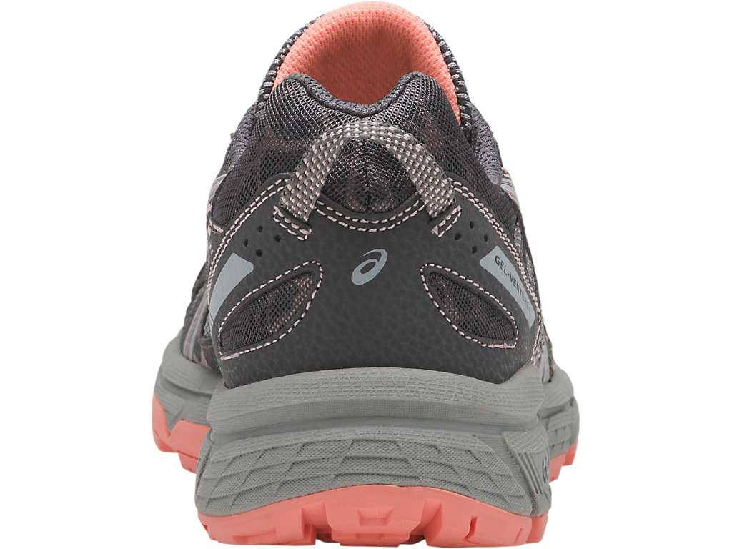 Buty Do Biegania W Terenie Damskie Asics Gel-venture 6 Ciemny Szare Szare Różowe | 43109-LOSH