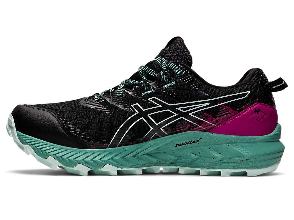 Buty Do Biegania W Terenie Damskie Asics Gel-trabuco 10 Gtx Czarne | 49163-YTKL