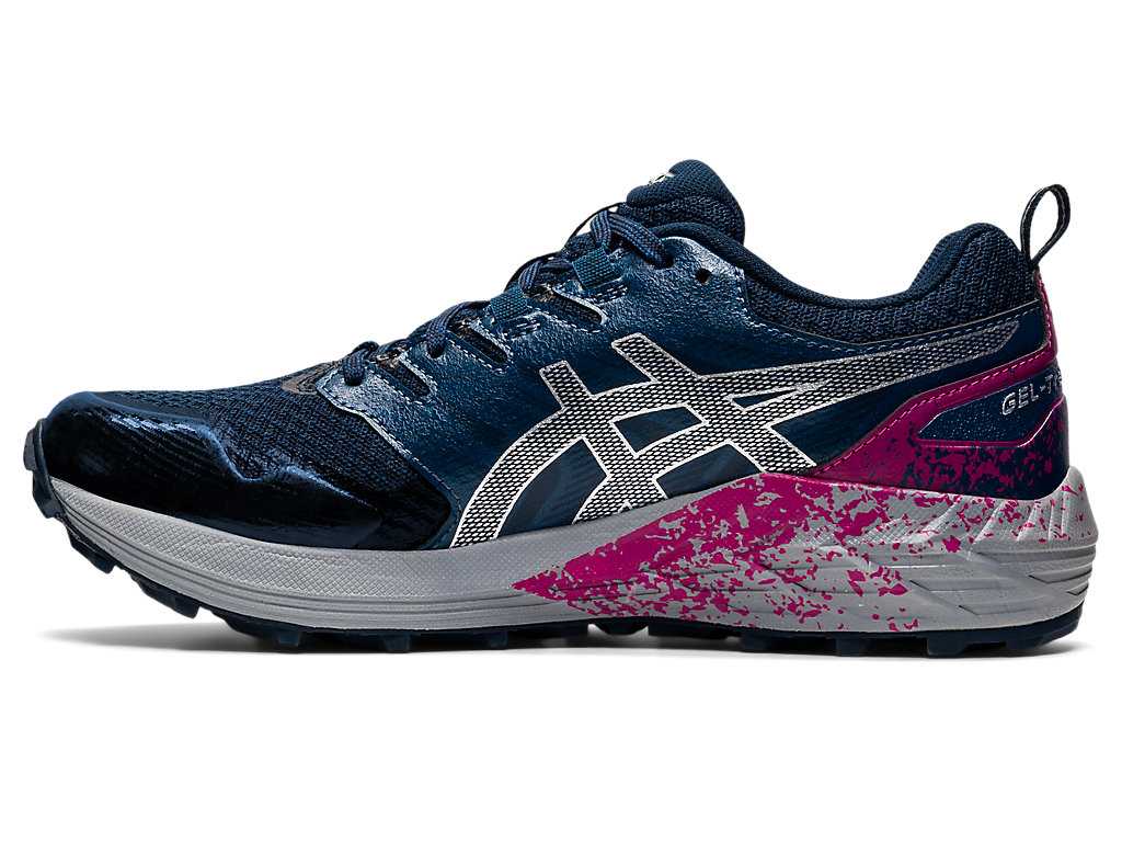 Buty Do Biegania W Terenie Damskie Asics Gel-trabuco Terra Niebieskie Srebrne | 63290-LDRZ