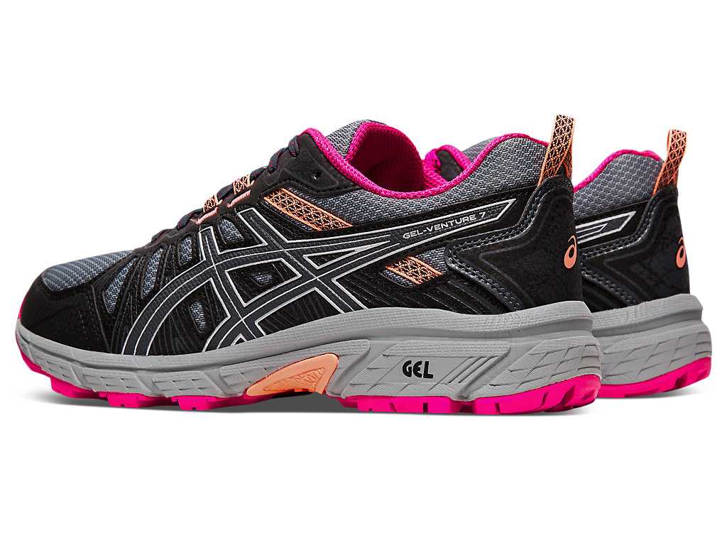 Buty Do Biegania W Terenie Damskie Asics Gel-venture 7 (D) Szare Srebrne | 63945-TZBW