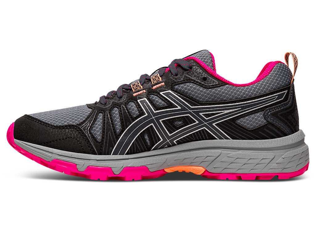 Buty Do Biegania W Terenie Damskie Asics Gel-venture 7 (D) Szare Srebrne | 63945-TZBW