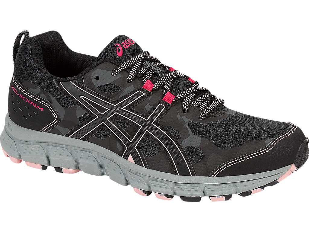 Buty Do Biegania W Terenie Damskie Asics Gel-scram 4 Czarne Ciemny Szare | 84925-RWNP